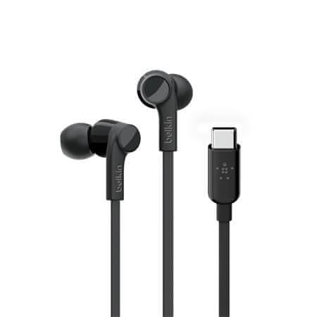 Belkin Belkinove slušalke SOUNDFORM s priključkom USB-C - črne