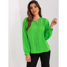 Factoryprice Ženska bluza z okroglim vratom OSA svetlo zelena EM-BZ-13575.08_402657 Univerzalni