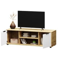 nabbi TV mizica Neston TV-E-2D - bela / wotan hrast