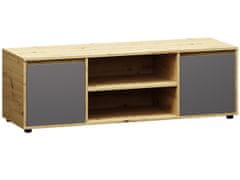 nabbi TV mizica Norman TV-E-2D - sivi grafit / wotan hrast