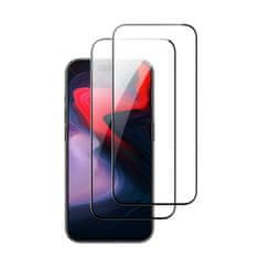 ESR Screen Protector 2x zaščitno steklo za iPhone 15 Pro, črna