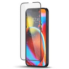 Spigen Slim HD zaščitno steklo za iPhone 13 Pro Max / 14 Plus / 15 Plus, črna