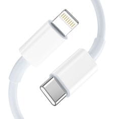 Tech-protect C35W polnilnik 2x USB-C 35W + kabel USB-C / Lightning, bela