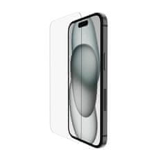 Belkin SCREENFORCE UltraGlass2 Protimikrobno zaščitno steklo za iPhone 15 / iPhone 14 Pro