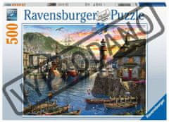 Ravensburger Sestavljanka Sončni vzhod v pristanišču 500 kosov