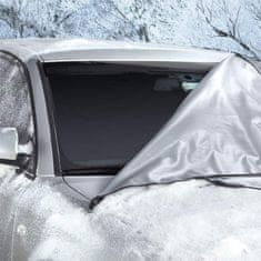 Netscroll Ponjava/pokrivalo za vetrobransko steklo z magneti: nič več problemom z ledom, snegom in soncem, 140x110 cm, naj vaša vetrobranska stekla ostanejo čista, MagneticCarCover