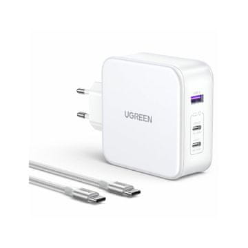 Ugreen CD289 Nexode 3-Port PD GaN 140W polnilec, bel (15339)
