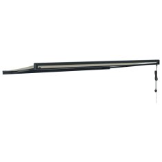 Vidaxl Zložljiva tenda krem 5x3 m blago in aluminij