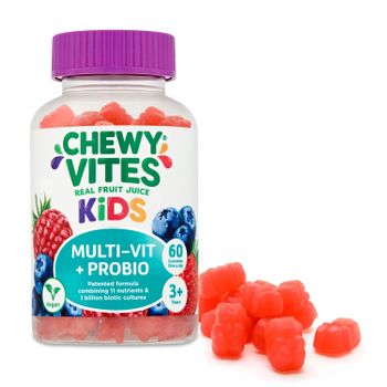  Chewy Vites Kids bonboni za žvečenje, Multi-Vit + bifido + lakto, 60/1
