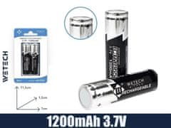 WETECH Polnilne Baterije 18650 3.7V 1200mAh