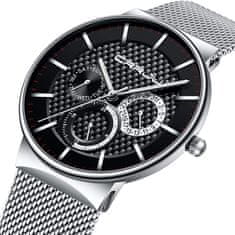 CRRJU Moška ročna ura Cabon Silver/Black