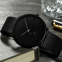 CRRJU Ročna ura Minimalistic Black