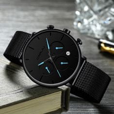 CRRJU Ročna ura Chrono Black/Blue