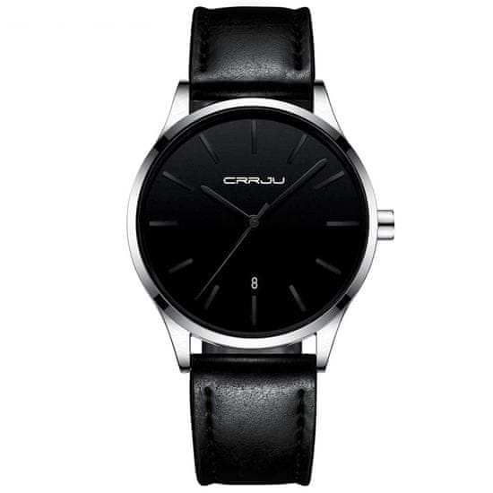 CRRJU Moška ročna ura Business Silver Black