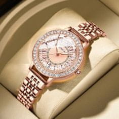 CRRJU Ženska ročna ura Diamond Rose Gold