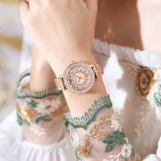 CRRJU Ženska ročna ura Diamond Rose Gold