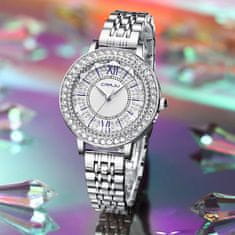 CRRJU Ženska ročna ura Diamond Rose Silver