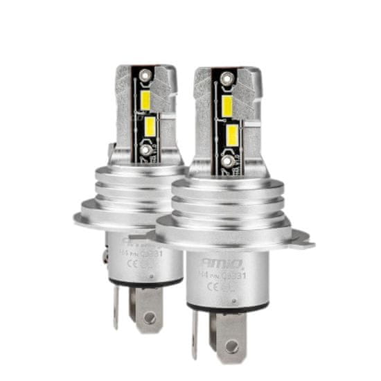 AMIO 2x H4 avto LED sijalka 50W 2225Lm 6500K 12/24V