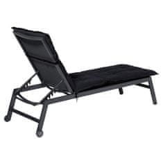 Vidaxl Blazina za ležalnik Basic 200x65 cm črna