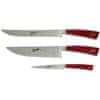 BERKEL Set 3 nožev Elegance chef Set Rdeči