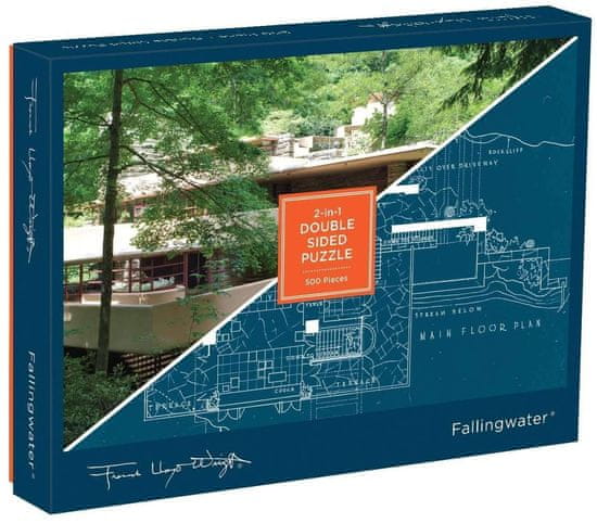 Galison Dvostranska sestavljanka Frank Lloyd Wright Fallingwater 500 kosov