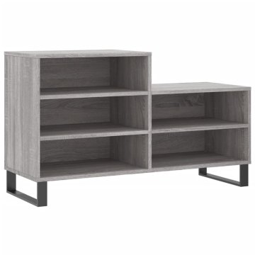 Vidaxl Omarica za čevlje siva sonoma 102x36x60 cm inženirski les