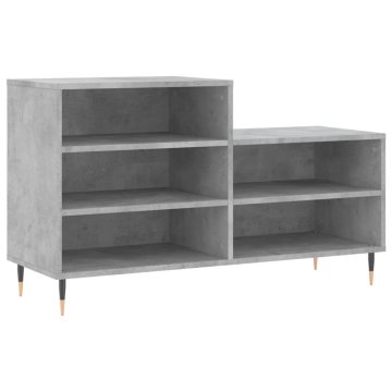 Vidaxl Omarica za čevlje betonsko siva 102x36x60 cm inženirski les