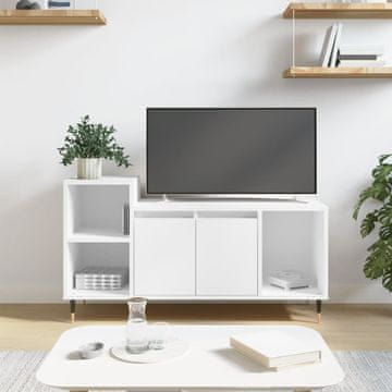 Vidaxl vidaXL TV omarica bela 100x35x55 cm material na osnovi lesa