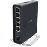 Mikrotik WiFi usmerjevalnik RB952Ui-5ac2nD-TC, hAP ac lite tower, 5x LAN, 2.4+5Ghz, 802.11a/b/g/n/ac, USB, 1x PoE izhod