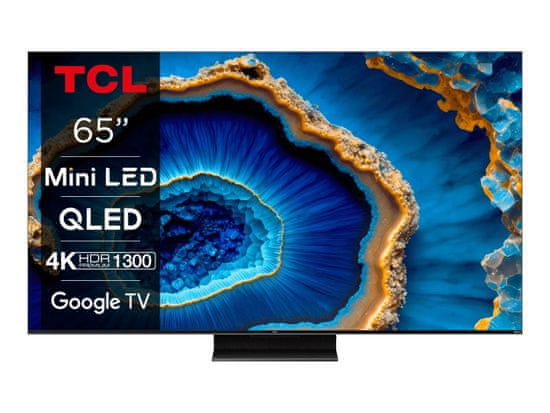 TCL 65C8054K QLED Mini-LED televizor, 144 Hz, Google TV