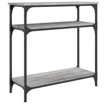 Vidaxl Konzolna mizica siva sonoma 75x29x75 cm inženirski les