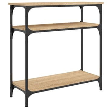 Vidaxl Klubska mizica sonoma hrast 75x29x75 cm inženirski les