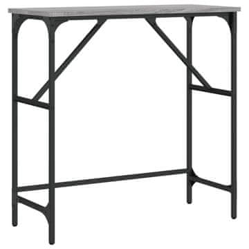 Vidaxl Konzolna mizica siva sonoma 75x32x75 cm inženirski les