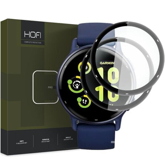 Hofi Hybrid 2x zaščitno steklo za Garmin Vivoactive 5, črna