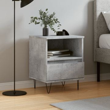 Vidaxl vidaXL Nočna omarica betonsko siva 40x35x50 cm