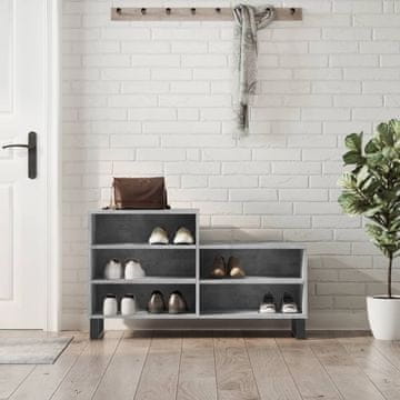 Vidaxl vidaXL Omarica za čevlje betonsko siva 102x36x60 cm