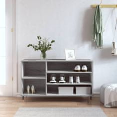 Vidaxl Omarica za čevlje siva sonoma 102x36x60 cm inženirski les