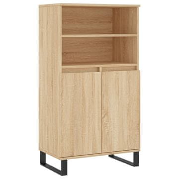 Vidaxl Visoka omara sonoma hrast 60x36x110 cm inženirski les
