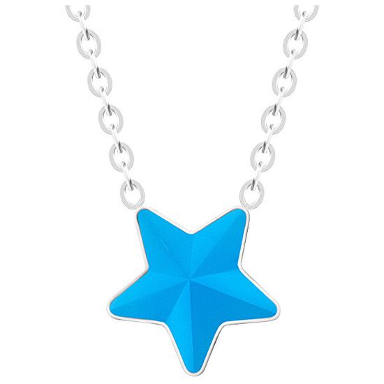 Preciosa Jeklena ogrlica z matirano zvezdo Virgo Akva 7342 77