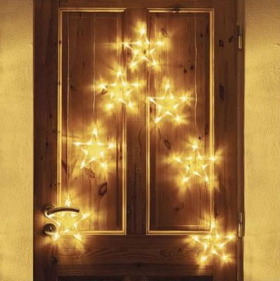 DCGW14 LED božični zastor – 7 zvezdic