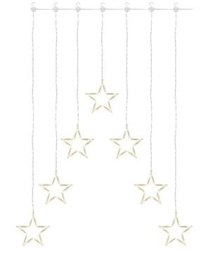 Emos DCGW14 LED božični zastor – 7 zvezdic, 67 x 125 cm, topla bela