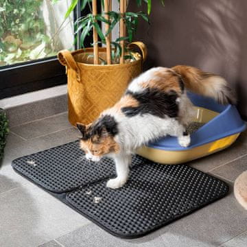 UNBRANDED Cat Litter Tray Mat Clikatt InnovaGoods