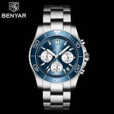 Benyar Moška ročna ura ChronoMaster Metal Blue