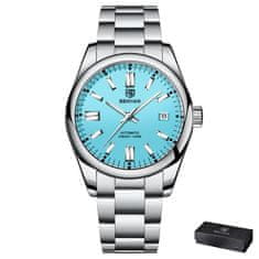 Benyar Moška ročna ura Automatic Perpetual Turquoise Blue