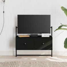 Vidaxl TV omarica stenska črna 60,5x30x51 cm inženirski les