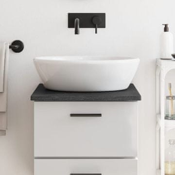 Vidaxl vidaXL Kopalniški pult temno rjave barve 40x60x2 cm masiven les