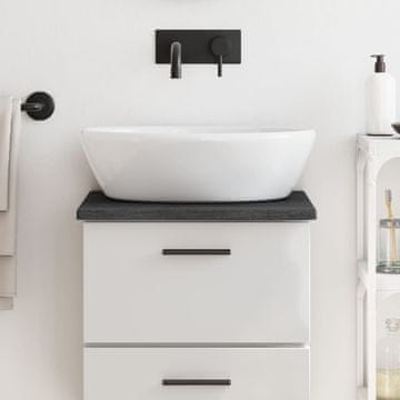 Vidaxl vidaXL Kopalniški pult temno rjave barve 40x40x2 cm masiven les