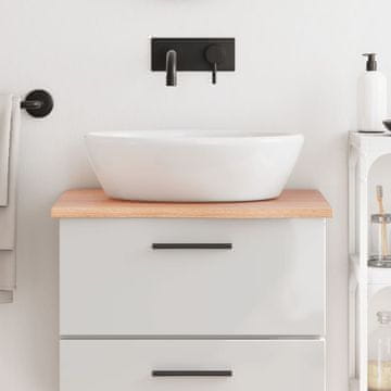 Vidaxl vidaXL Kopalniški pult svetlo rjave barve 60x60x2 cm masiven les