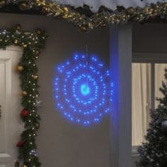 Greatstore Božične zvezdne lučke 140 LED 4 kosi modre 17 cm
