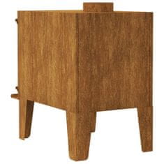 Vidaxl Kuhalnik za kampiranje 35x50x55 cm corten jeklo